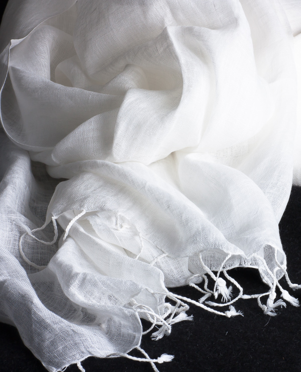 Alina- Light linen gauze scarf 1800 mm x 350mm (SC08) - Beautiful Silks