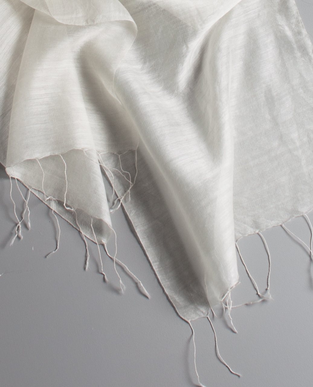 Light wool silk scarf 1800 x 400mm - Beautiful Silks