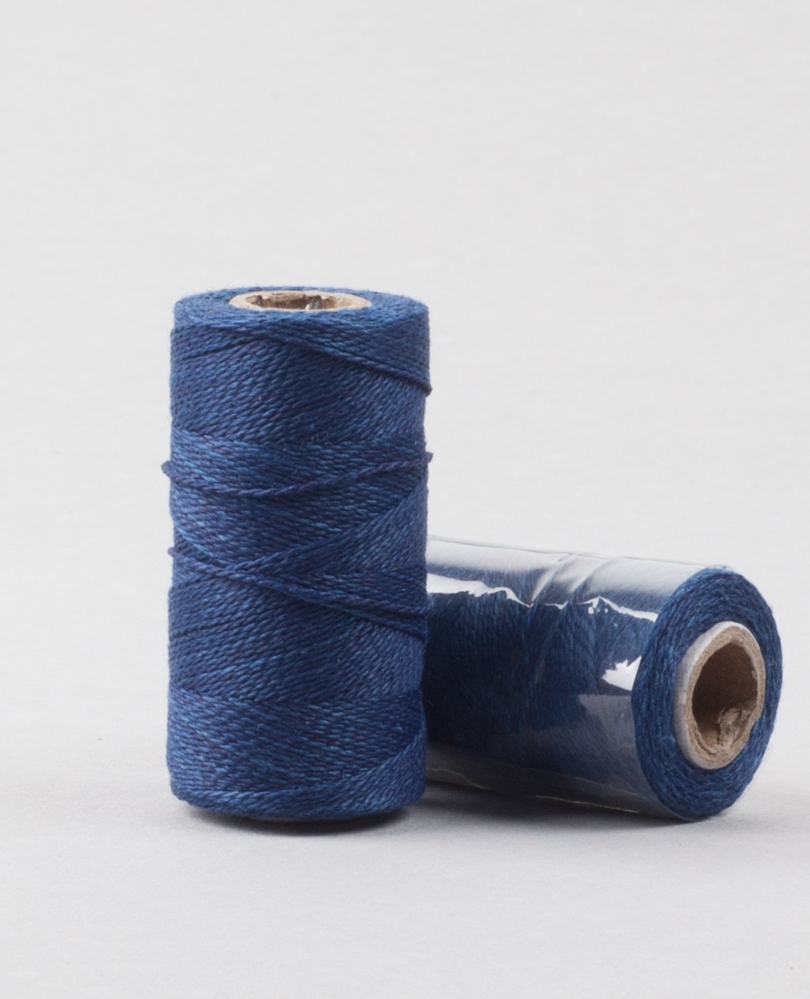 Herbal dyed silk stitching thread, deep indigo colour - Beautiful ...